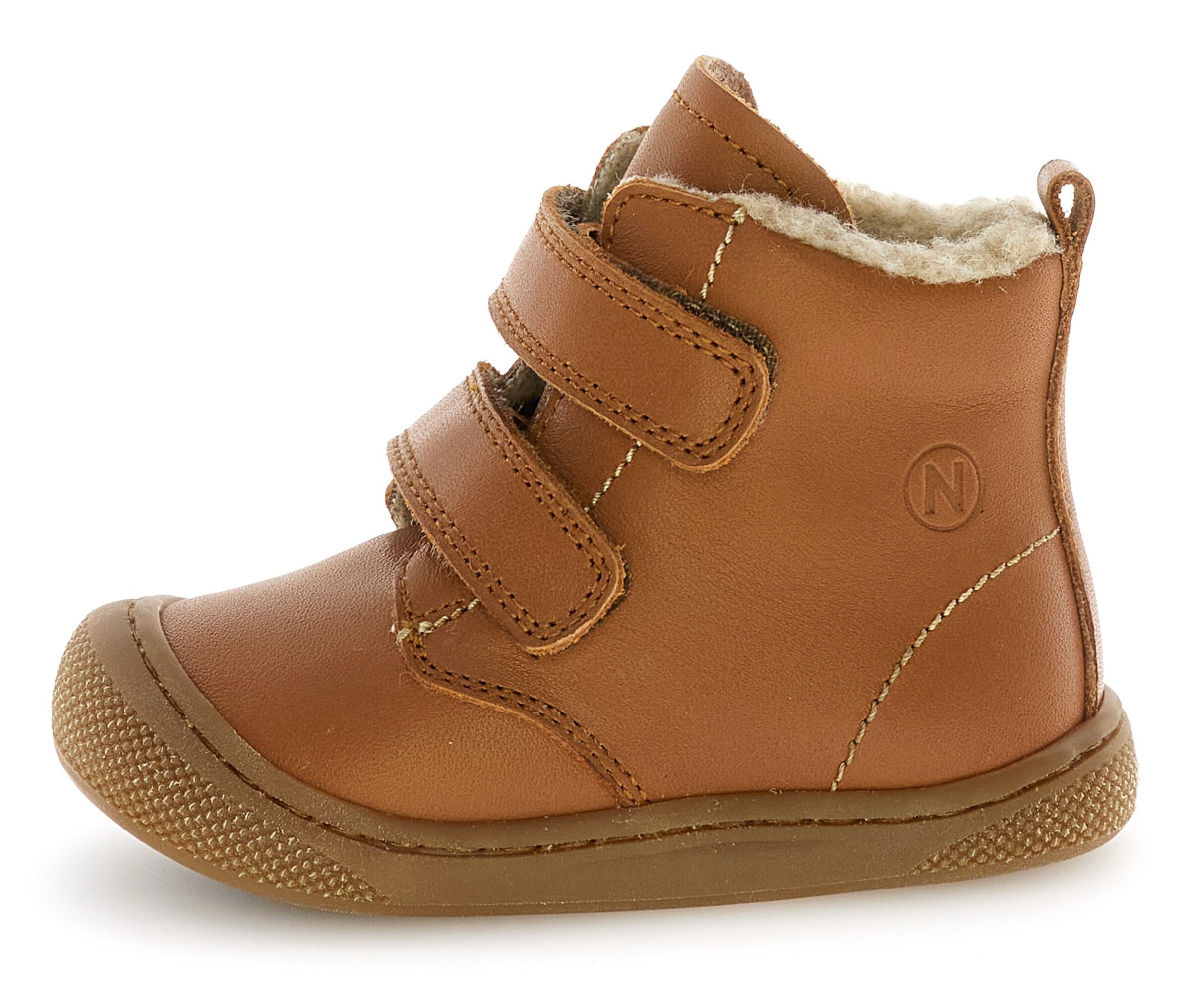 NATURINO First-Step Shoes in Brown: front