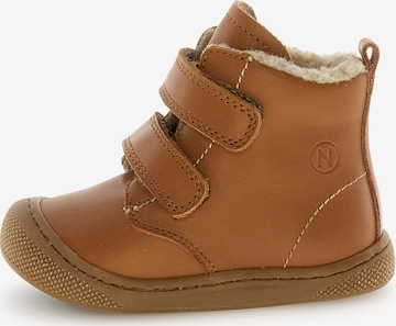 NATURINO First-Step Shoes in Brown: front
