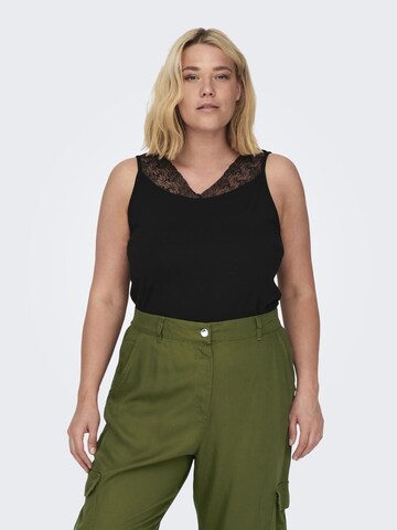 ONLY Carmakoma Top in Schwarz: Vorderseite
