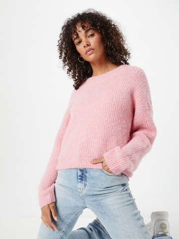 Pull-over 'East' AMERICAN VINTAGE en rose : devant