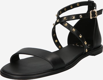 MICHAEL Michael Kors Páskové sandály 'ASTRID' – černá: přední strana