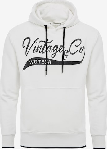 WOTEGA Sweatshirt 'WT Star' in Weiß: Vorderseite
