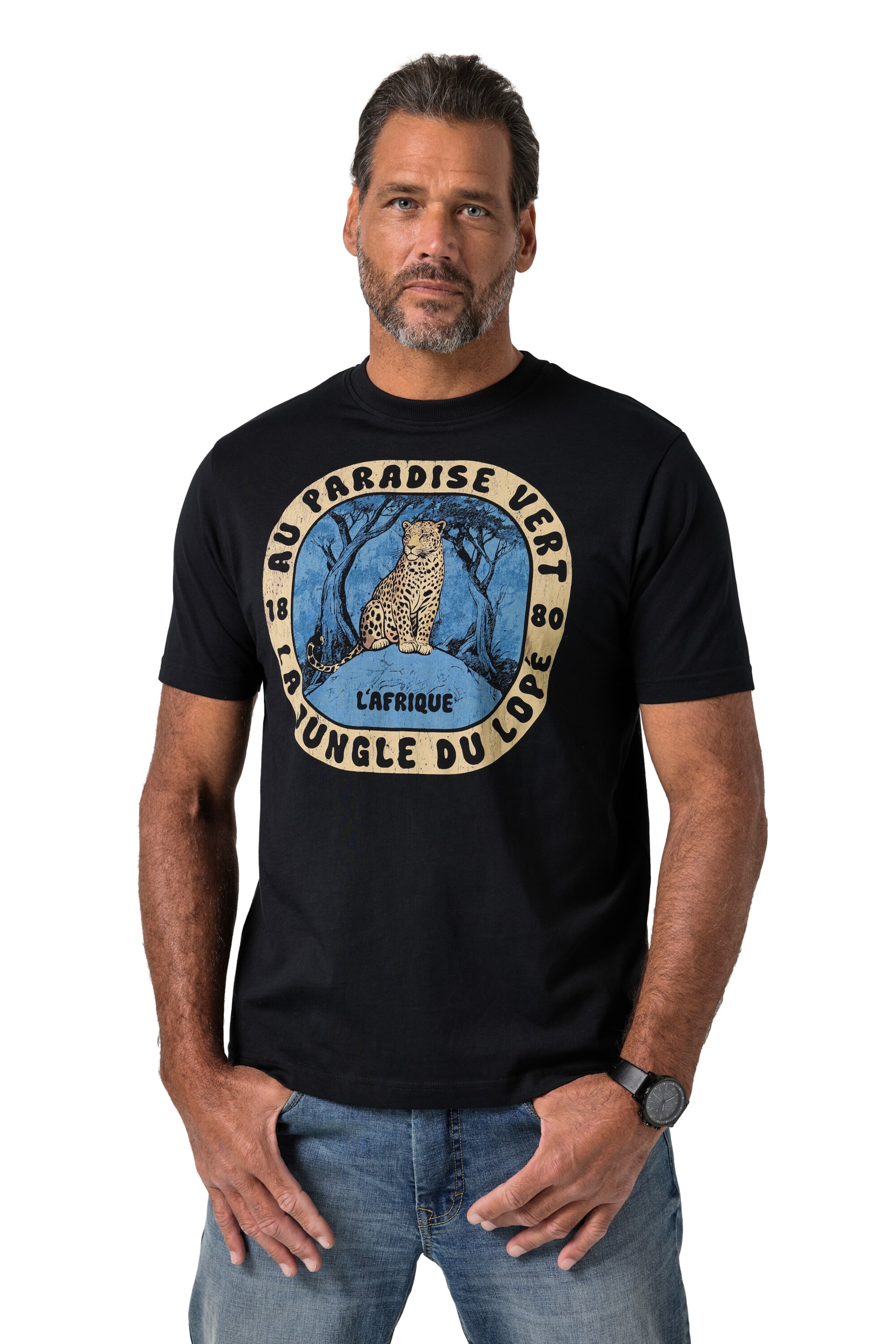 JP1880 Shirt in Black: front