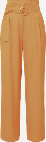 Guido Maria Kretschmer Collection Regular Pleat-Front Pants 'Ida' in Brown: front
