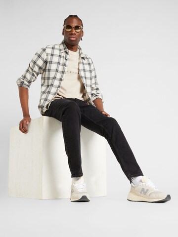 QS Slimfit Jeans 'Rick' in Zwart