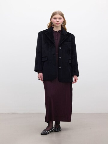 Manteau mi-saison MANUKA en noir : devant