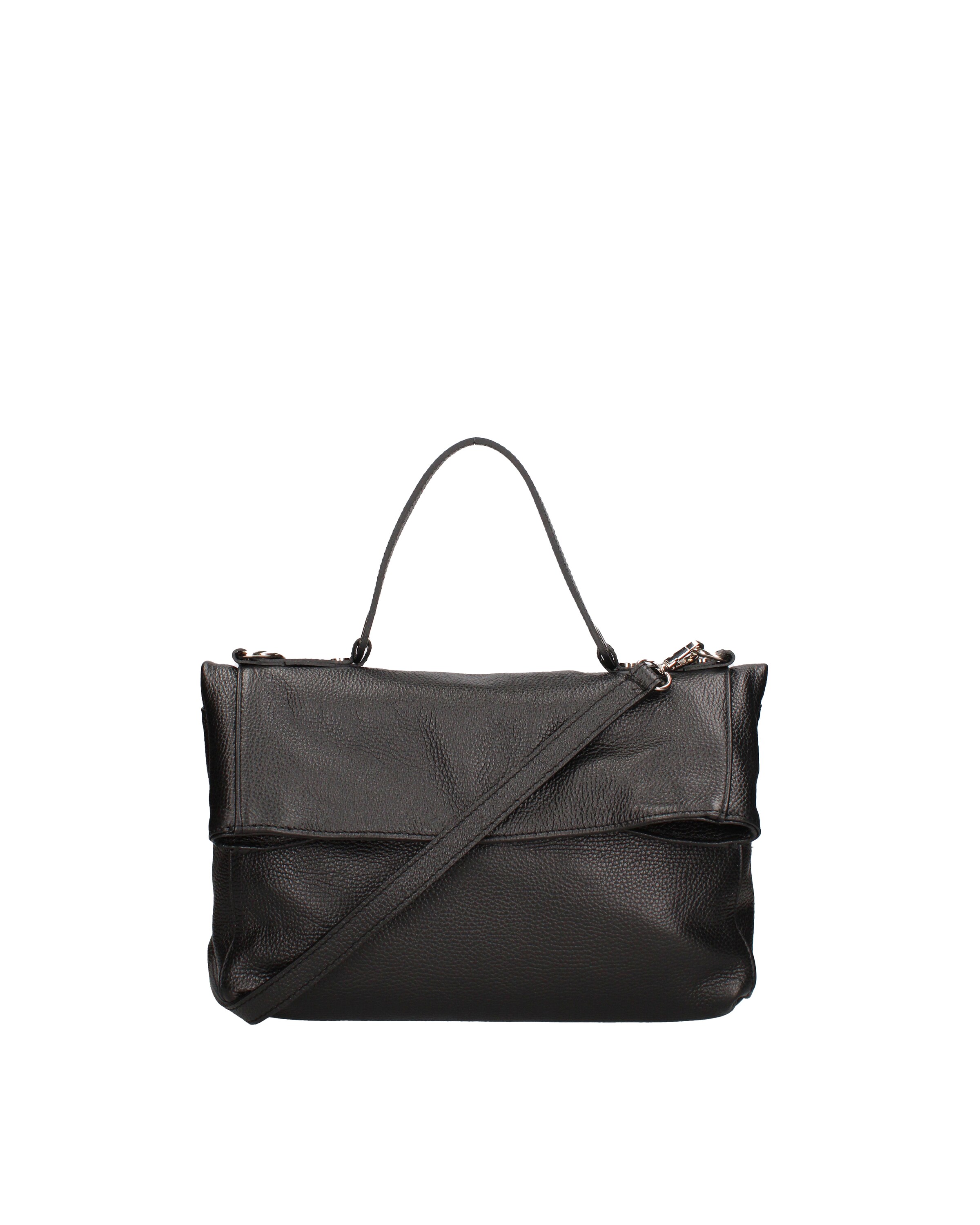 Borsa a spalla di Viola Castellani in nero: frontale