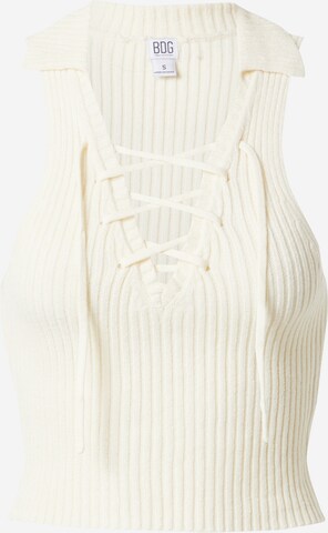 BDG Urban Outfitters Gebreide top in Beige: voorkant