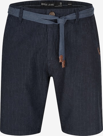 INDICODE JEANS Regular Chino Pants in Blue: front