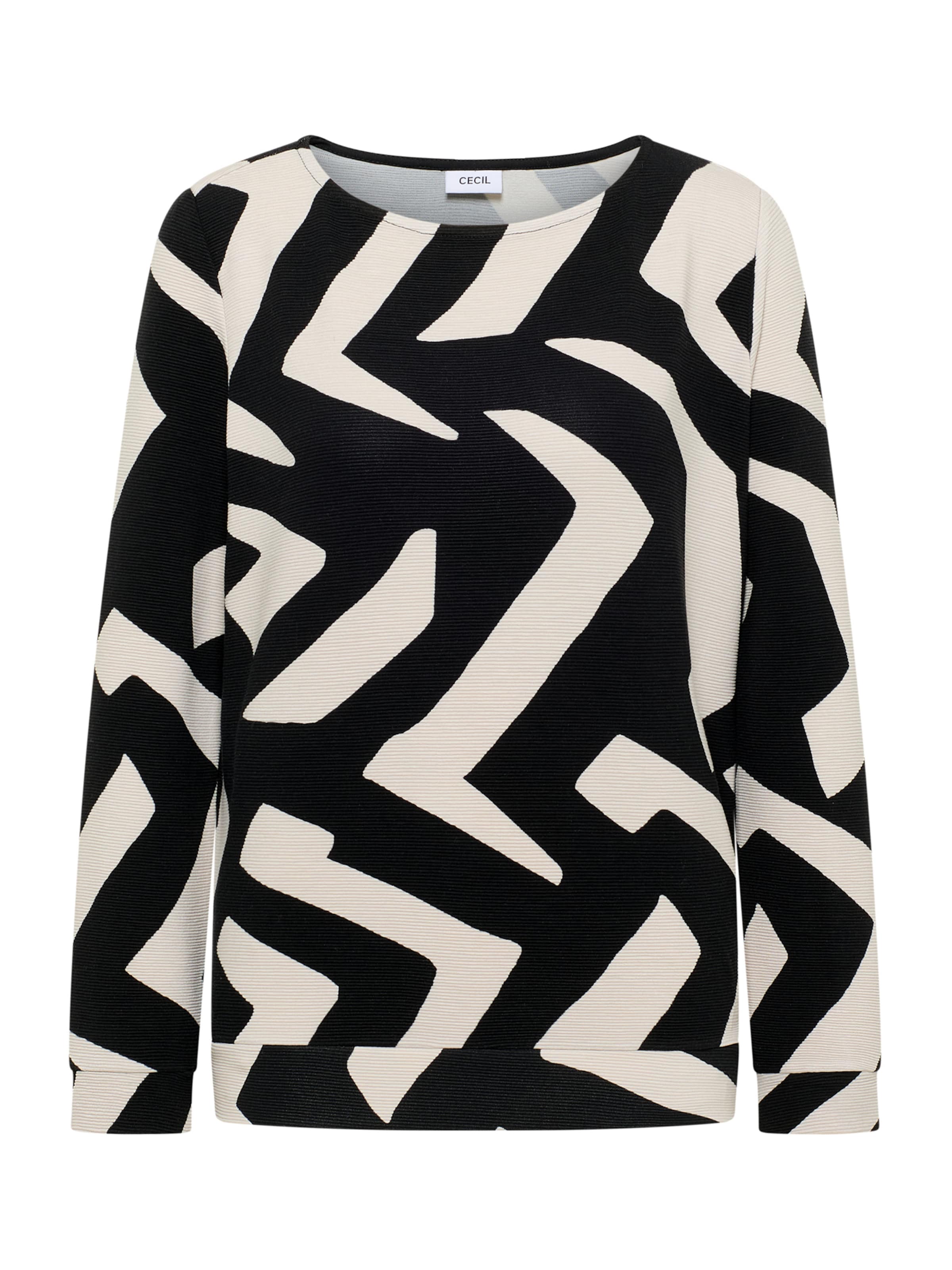 CECIL Tričko – černá: přední strana