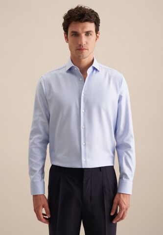 Coupe regular Chemise business SEIDENSTICKER en bleu : devant