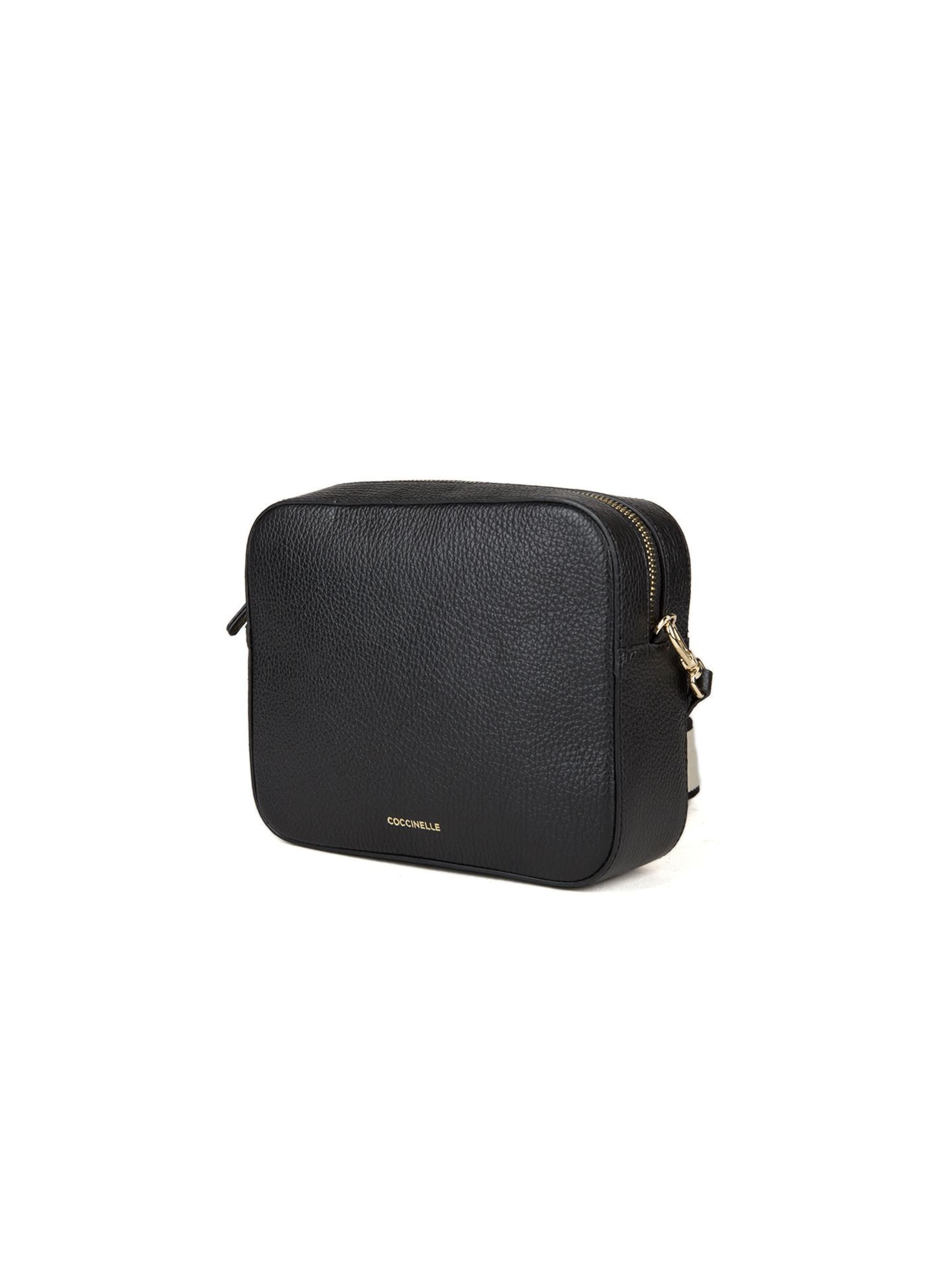 Coccinelle Schoudertas 'Tebe Mini Bag Grained Leather' in Zwart