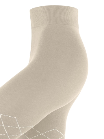 BURLINGTON Tights 'Argyle Affair' in White