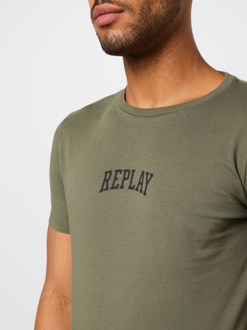 REPLAY T-Shirt in Grün