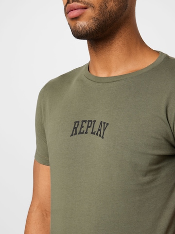 REPLAY Тениска в зелено
