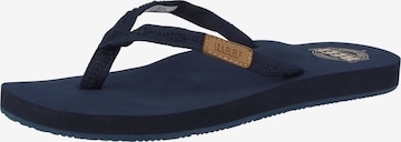 REEF T-Bar Sandals 'Ginger' in Blue: front