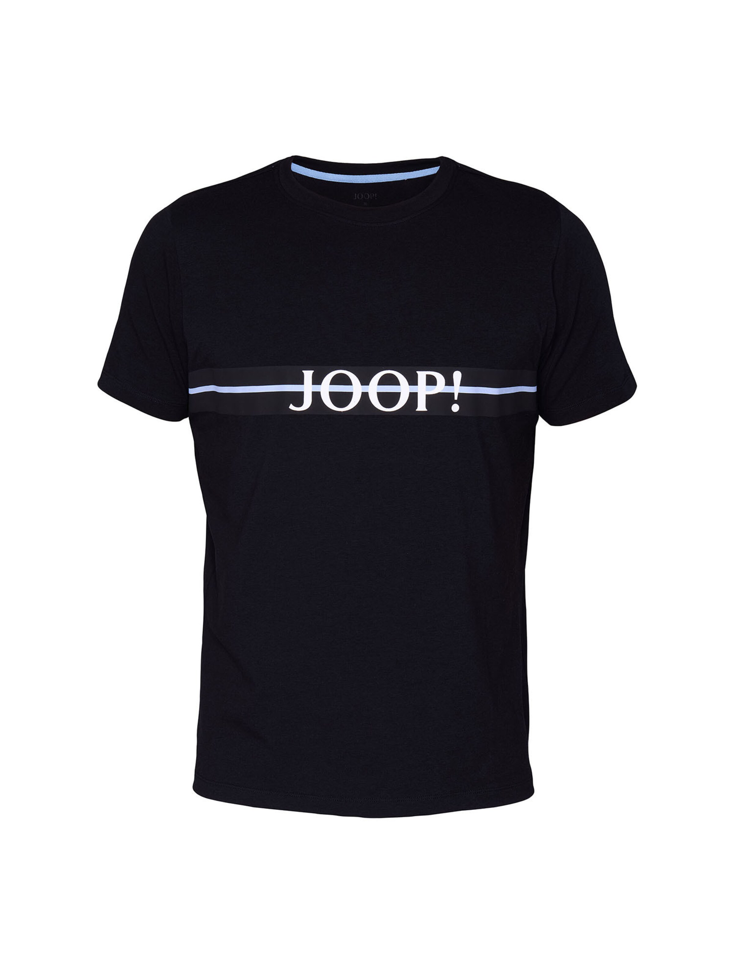 JOOP! Pyjama lang ' Core ' in Zwart: voorkant