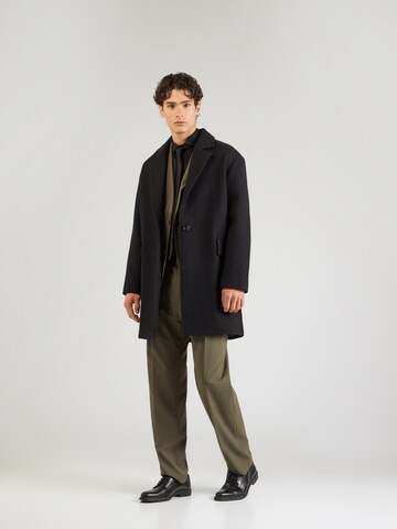 HUGO Regularen Hlače na rob 'Teagan' | zelena barva