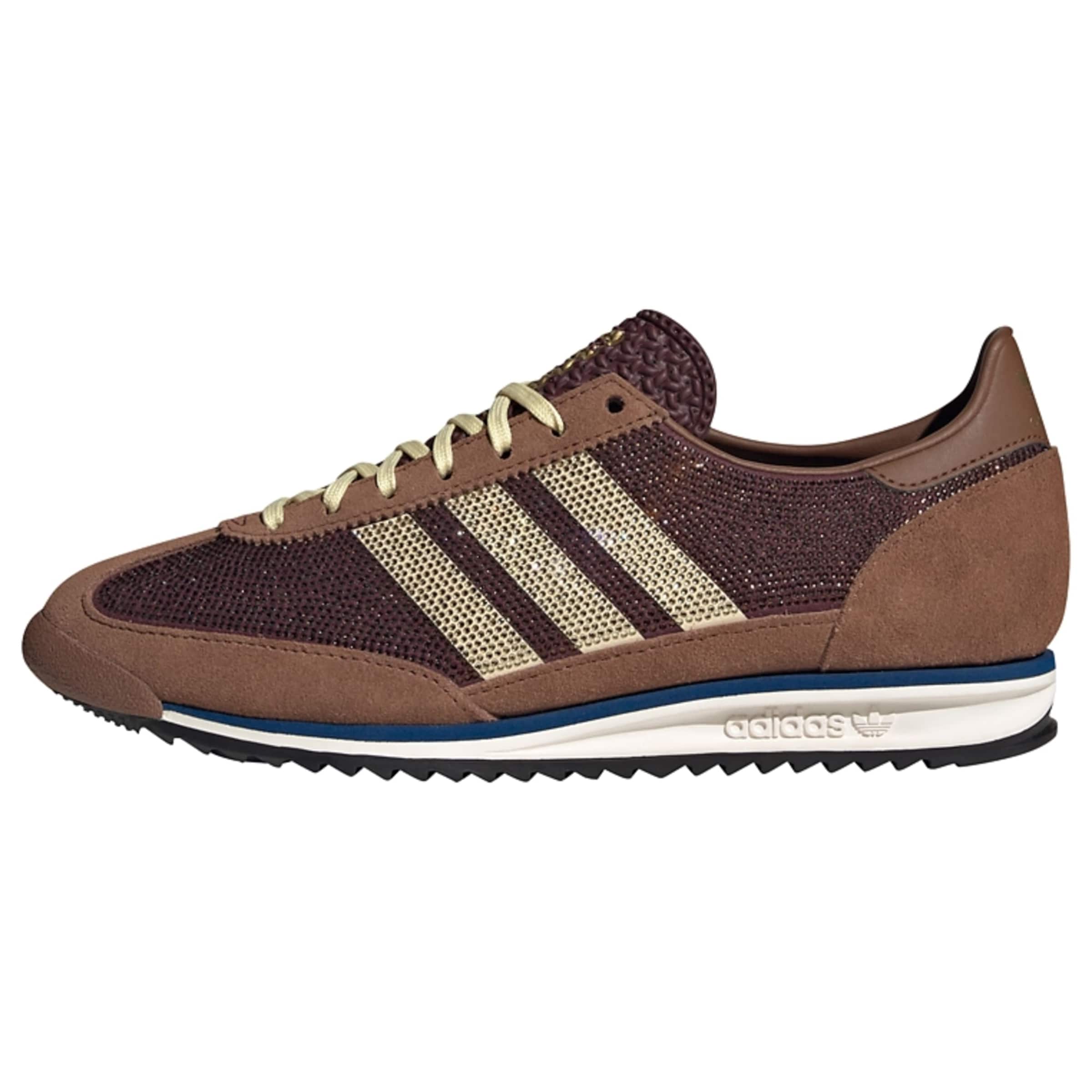 ADIDAS ORIGINALS Baskets basses 'Sl 72' en 35,5 en marron / brun foncé / jaune clair, Vue avec produit