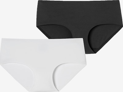 SCHIESSER Panty 'Invisible Soft' in XS in schwarz / weiß, Produktansicht