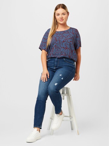 ONLY Curve Skinny Jeans 'DAISY' in Blau