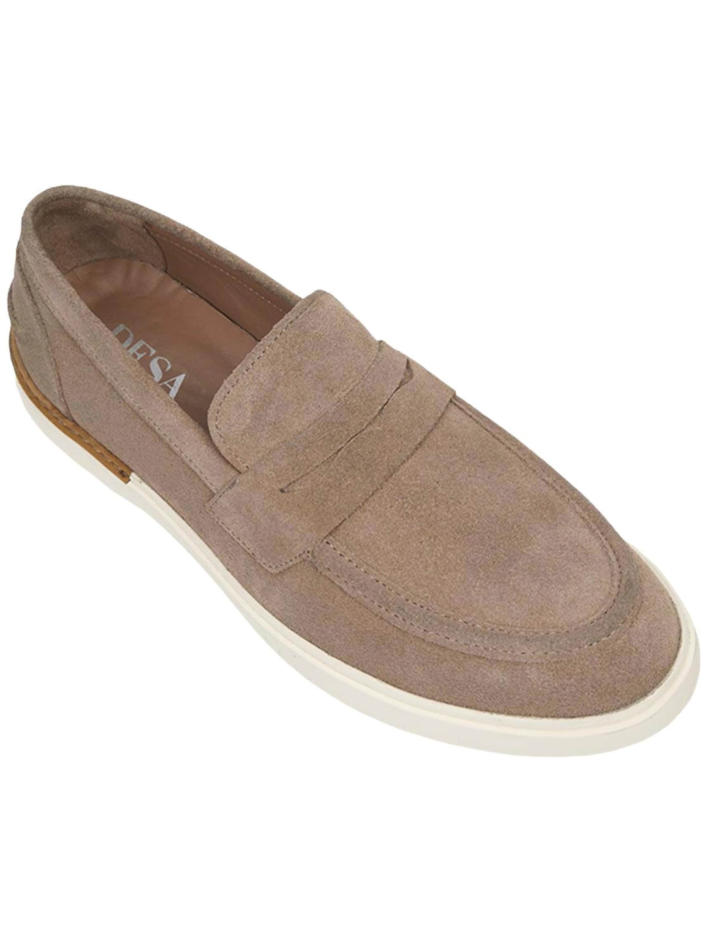 Mocassin 'DESA Herren-Slipper aus klassischem Leder' Desa en beige : devant