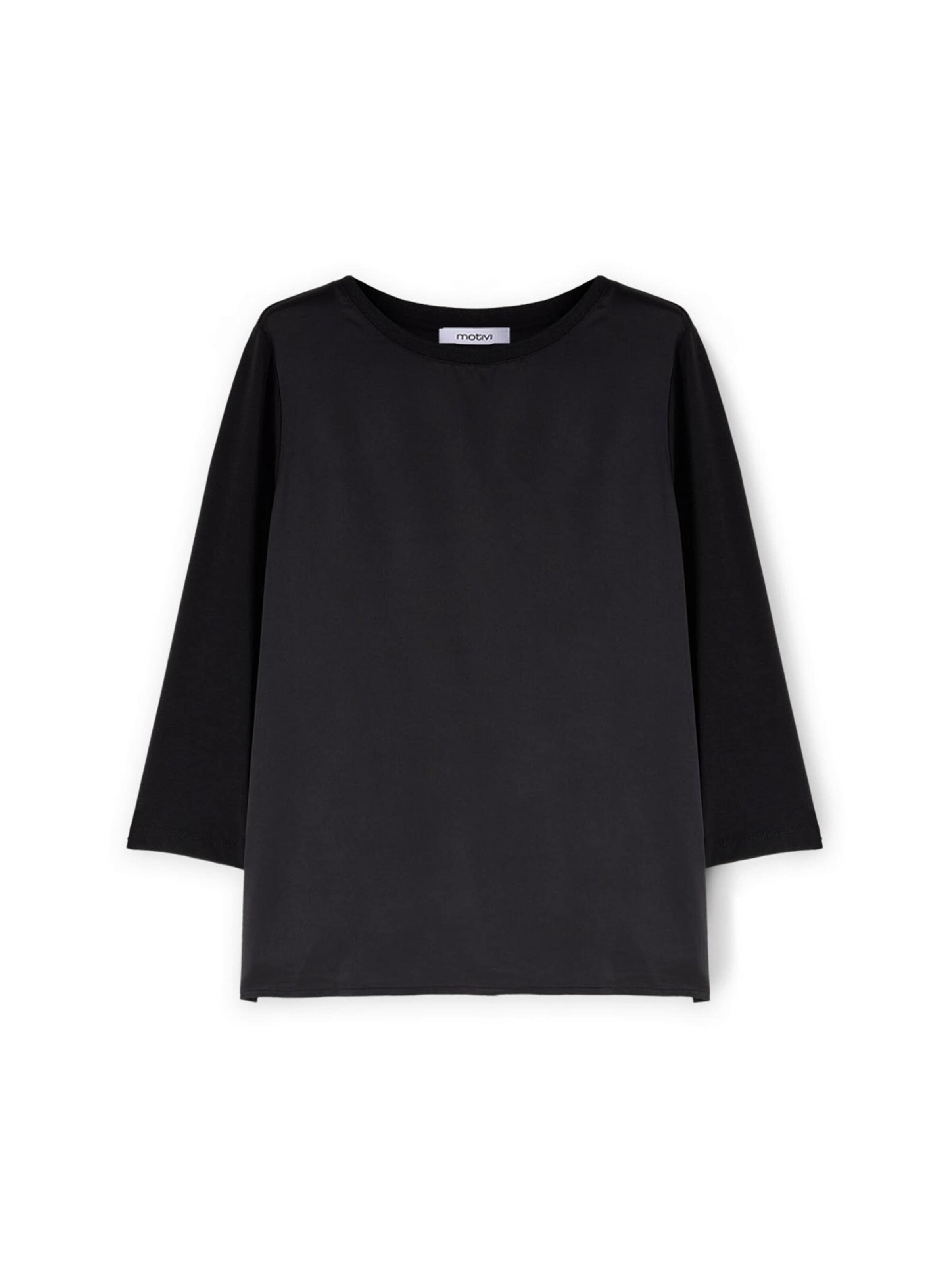 T-shirt MOTIVI en noir : devant