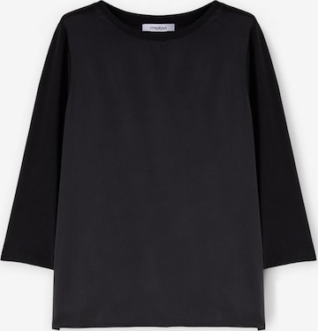 T-shirt MOTIVI en noir : devant