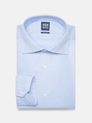Boggi Milano Regular Fit Hemd in Blau