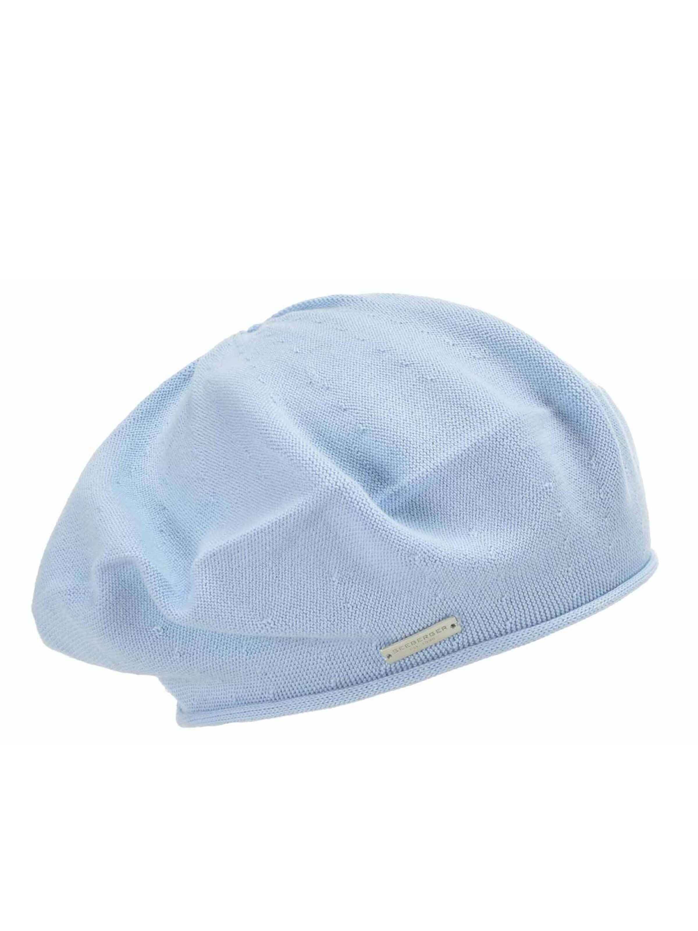 Seeberger Beanie 'Mütze' in Blue: front