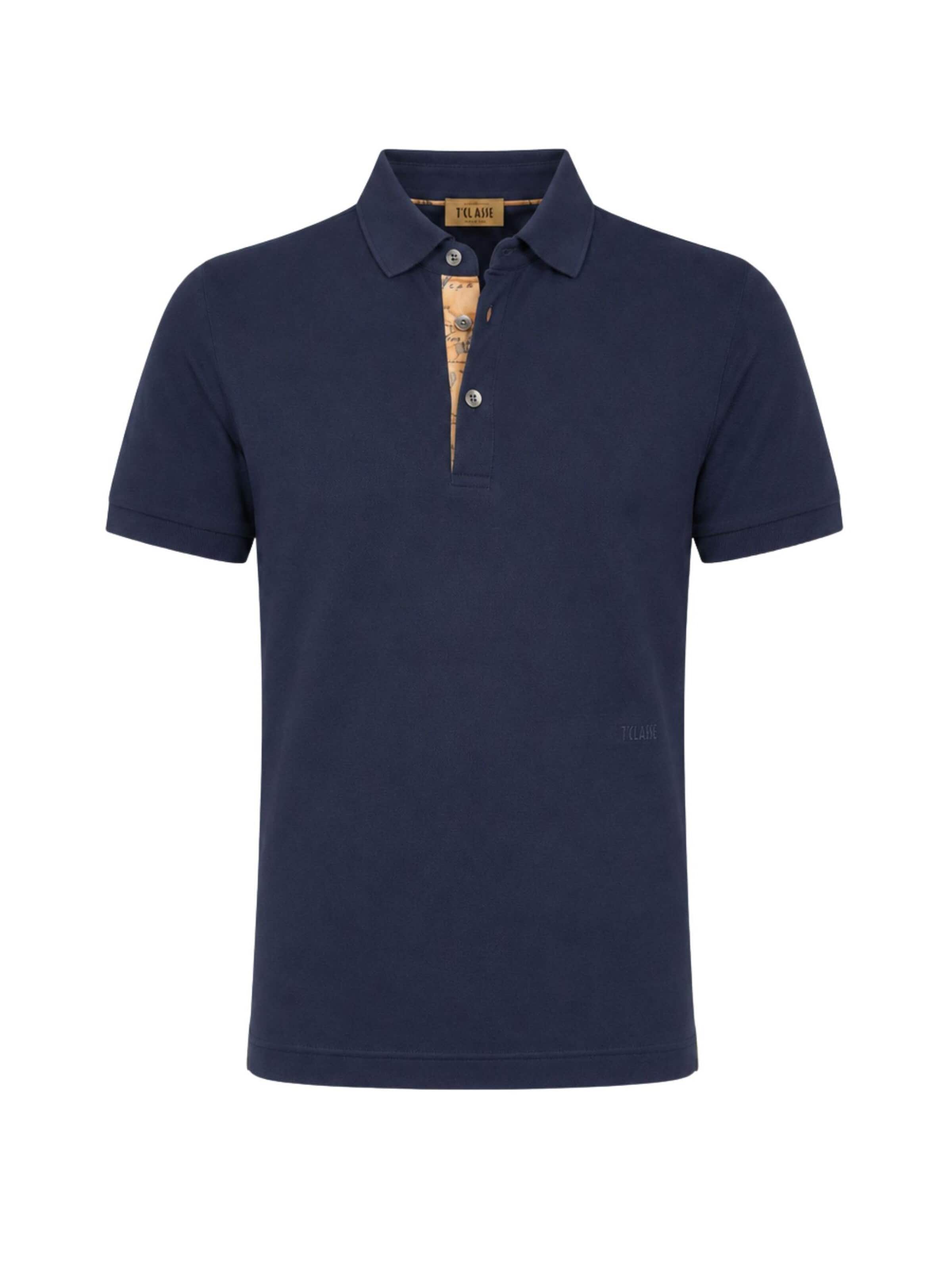 Maglietta 'SHORT SLEEVE POLO SHIRT' di Alviero Martini in blu: frontale