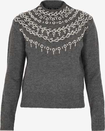 pelēks faina Džemperis: no priekšpuses