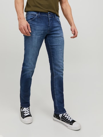 JACK & JONES Skinny Jeans 'Glenn Fox' i blå: framsida