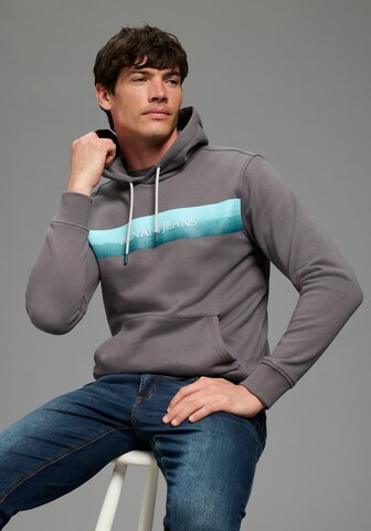 Bruno Banani LM Sweatshirt in Grey: front
