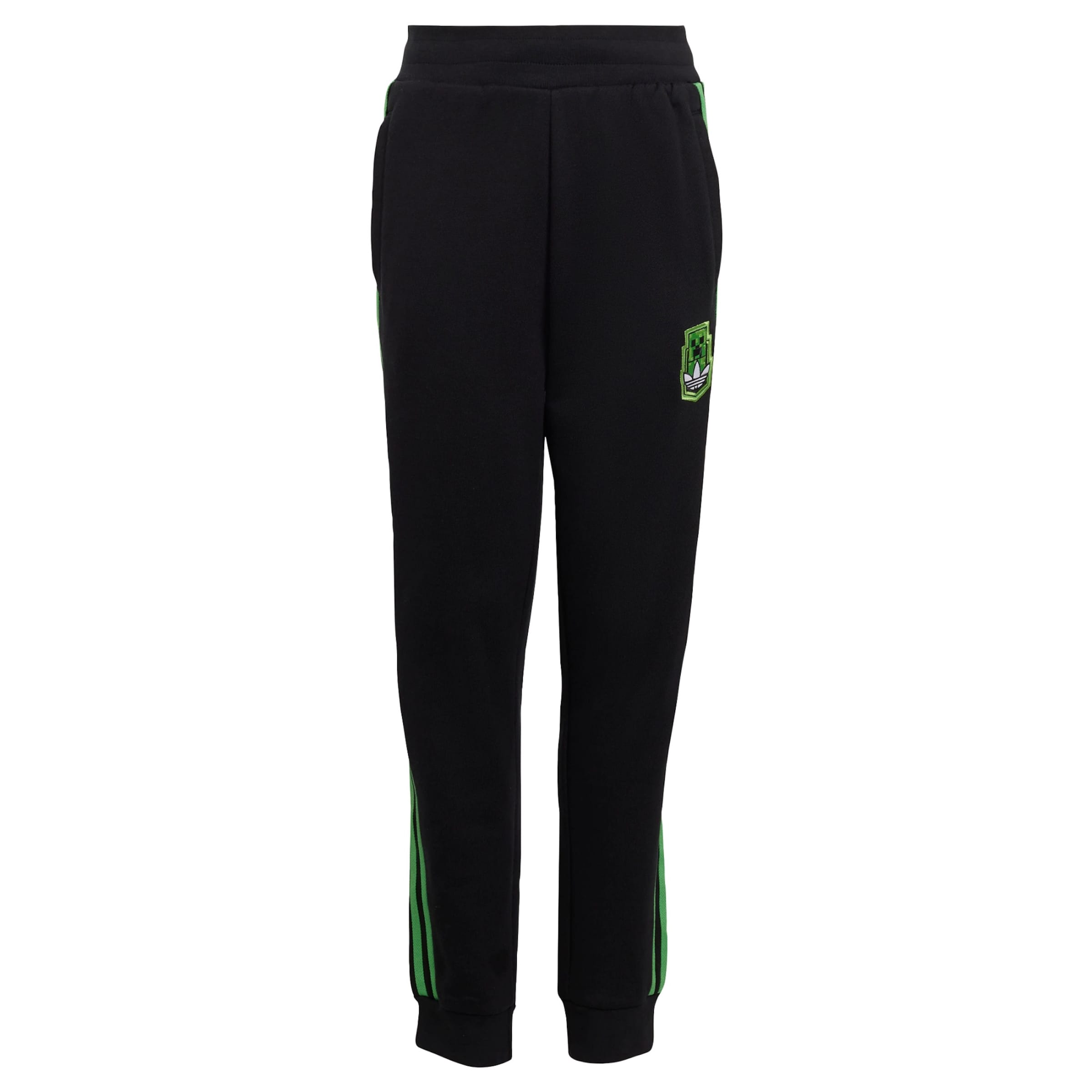 ADIDAS ORIGINALS Tapered Housut 'X Minecraft' värissä musta: etupuoli