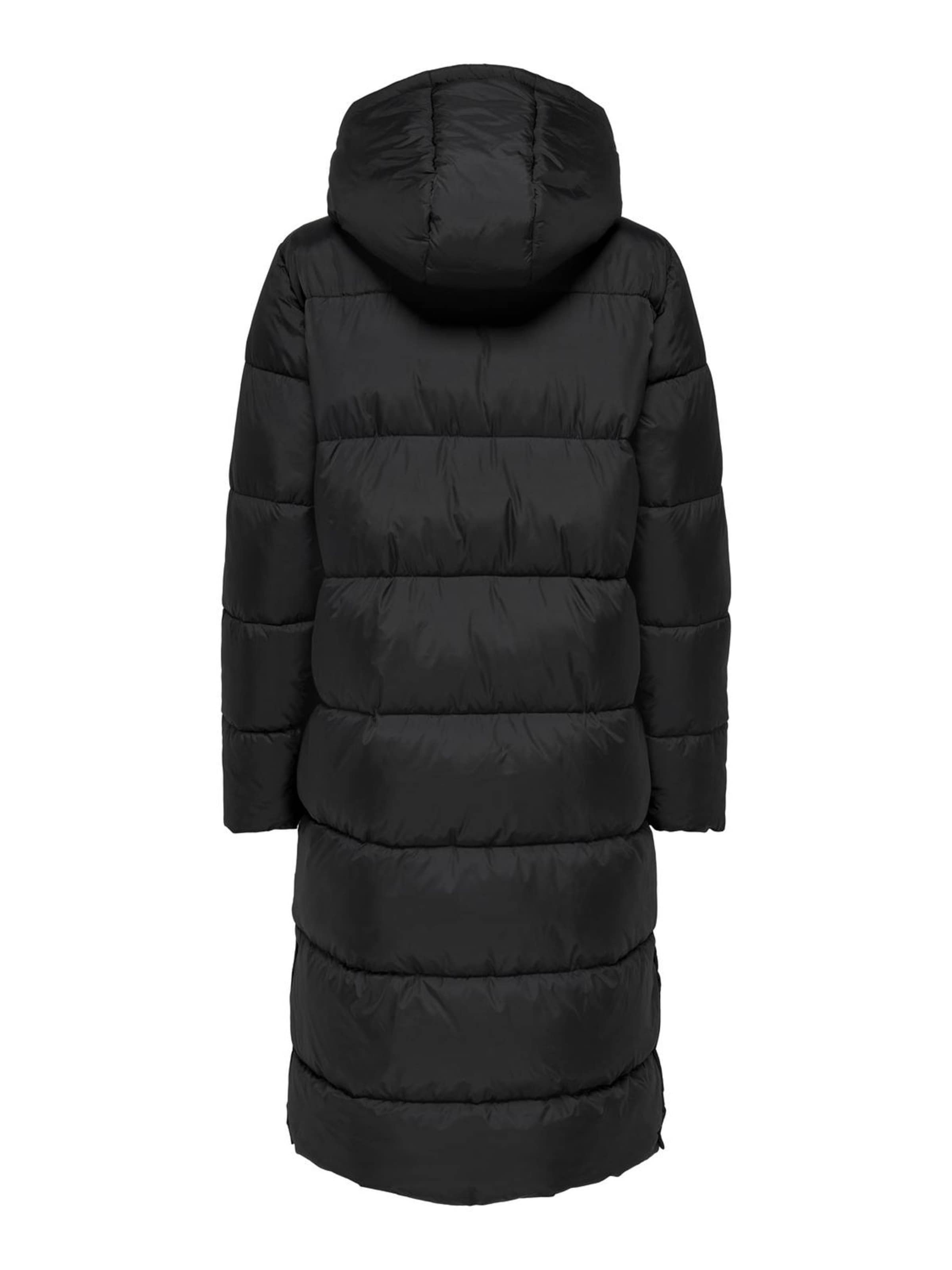 ONLY Wintermantel in Zwart