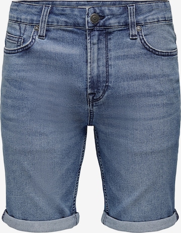 Only & Sons Regular Shorts 'Ply' in Blau: predná strana