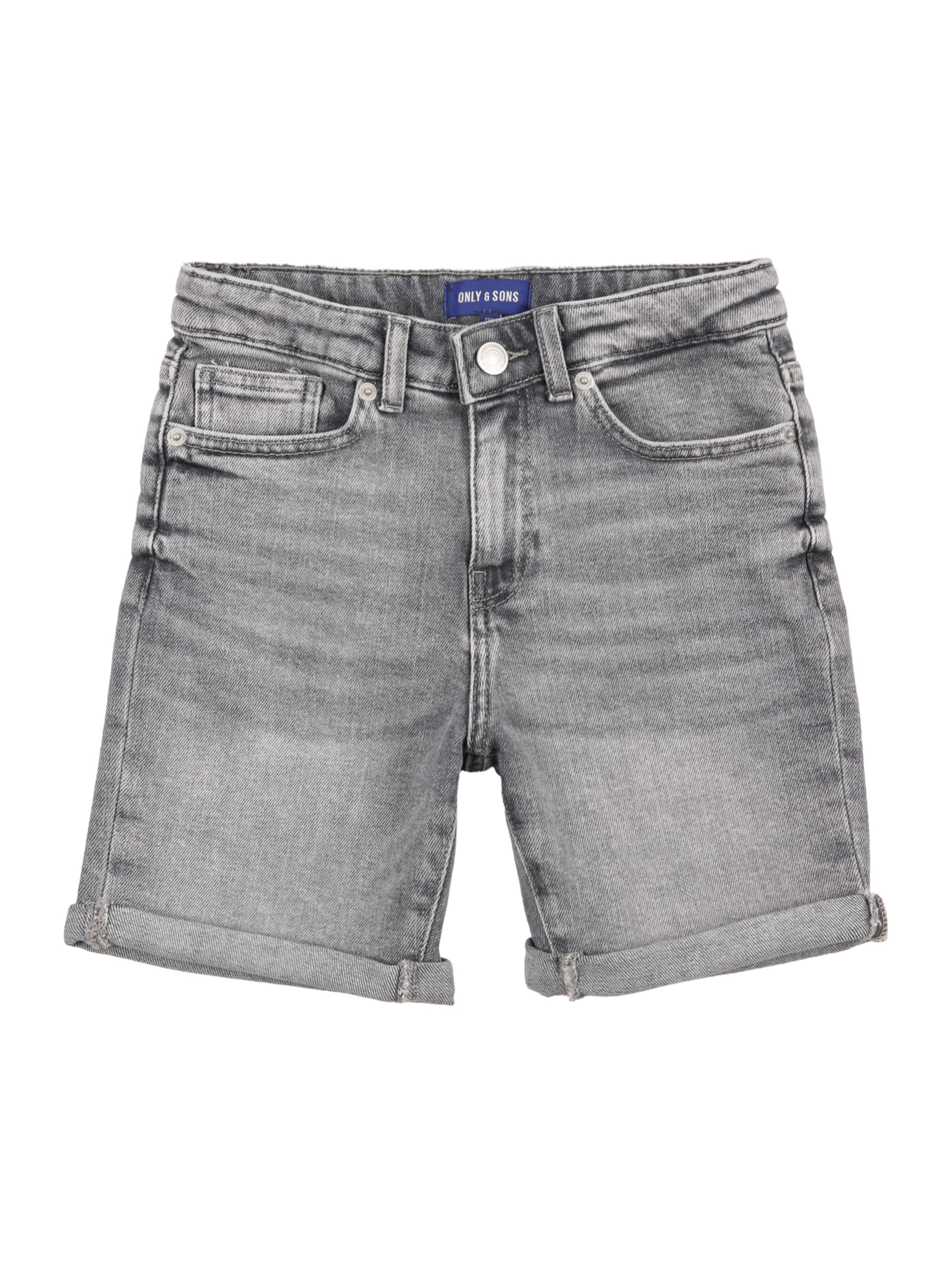 Only & Sons Junior Shorts 'OSJPly' in grey denim, Produktansicht