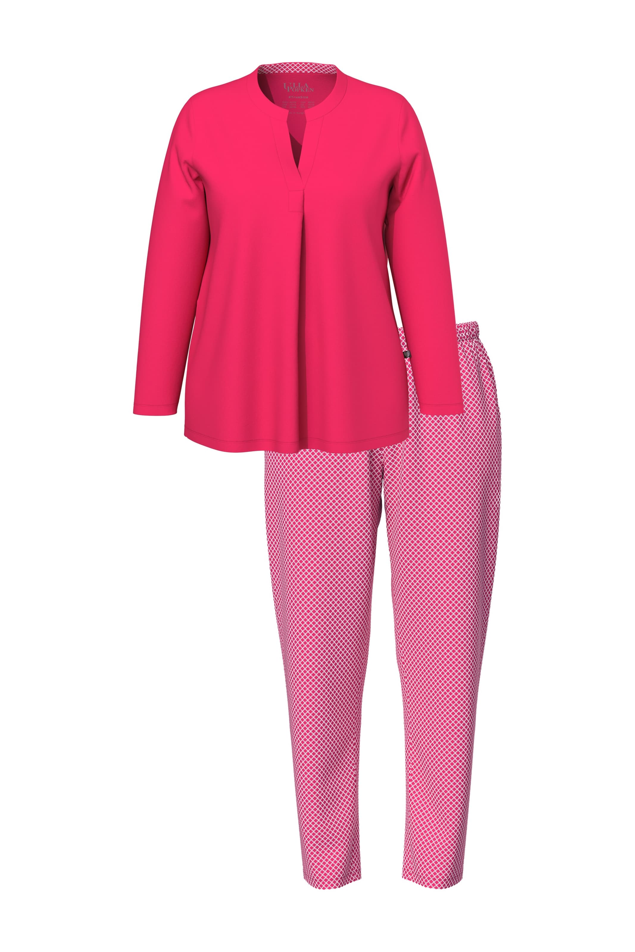 Ulla Popken Pyjama in Roze: voorkant