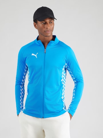 PUMA Αθλητικό μπουφάν 'TeamLIGA26' σε μπλε: μπροστά