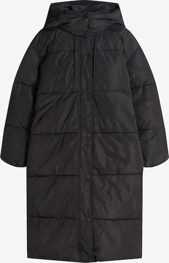 Bershka Pitkä talvitakki värissä musta, Tuotenäkymä