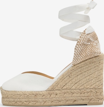 Castañer Espadrillo 'CHIARA' värissä valkoinen: etupuoli