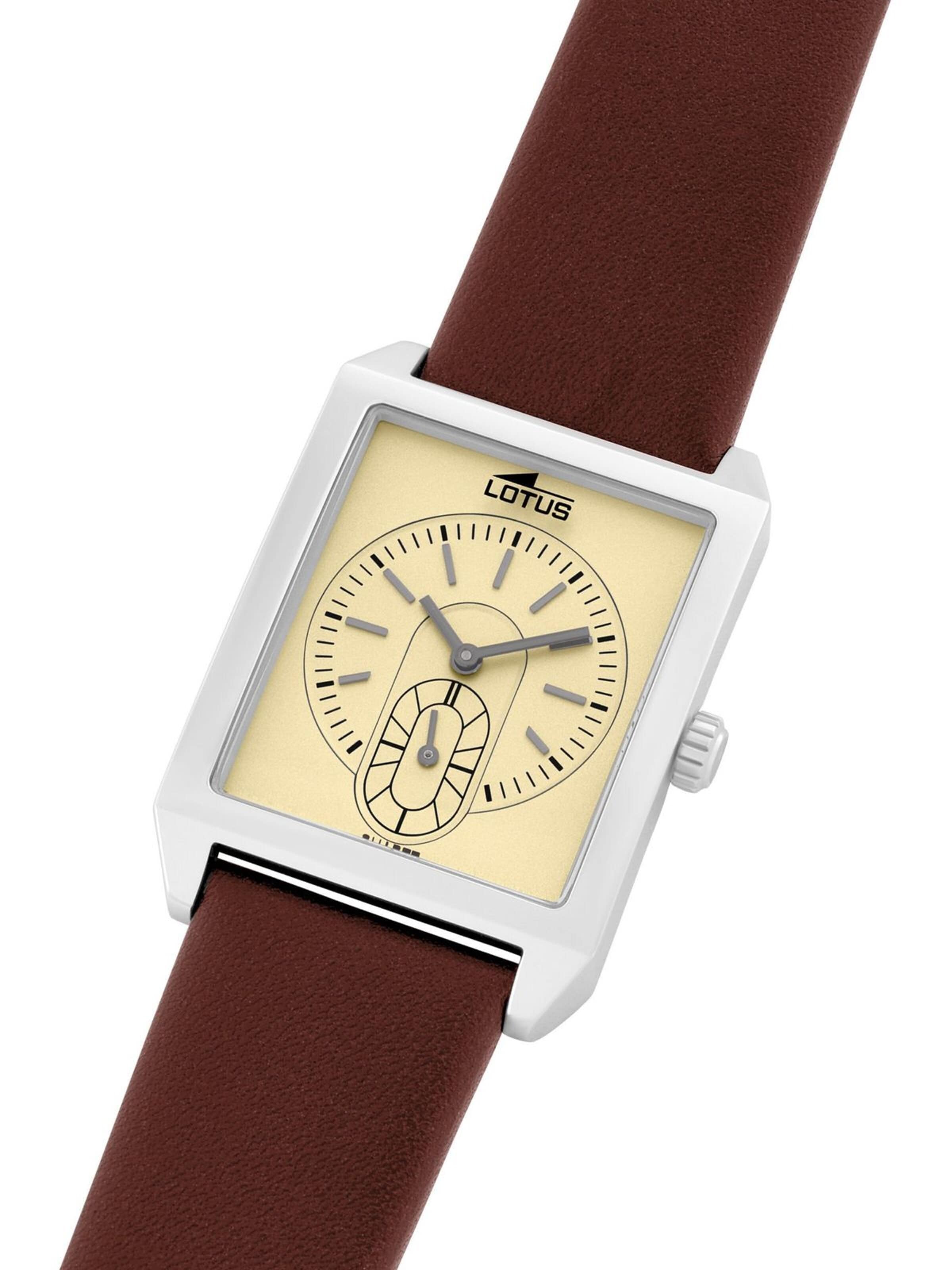 Lotus Analoog horloge 'Watch Square Series' in Goud
