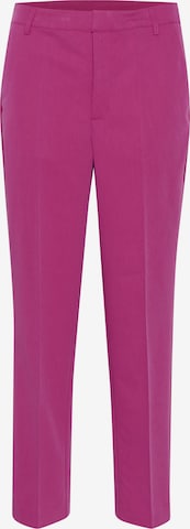 Kaffe Bukser med fals 'Sakura' i pink: forside