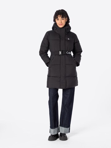Calvin Klein Jeans Zimní kabát – černá