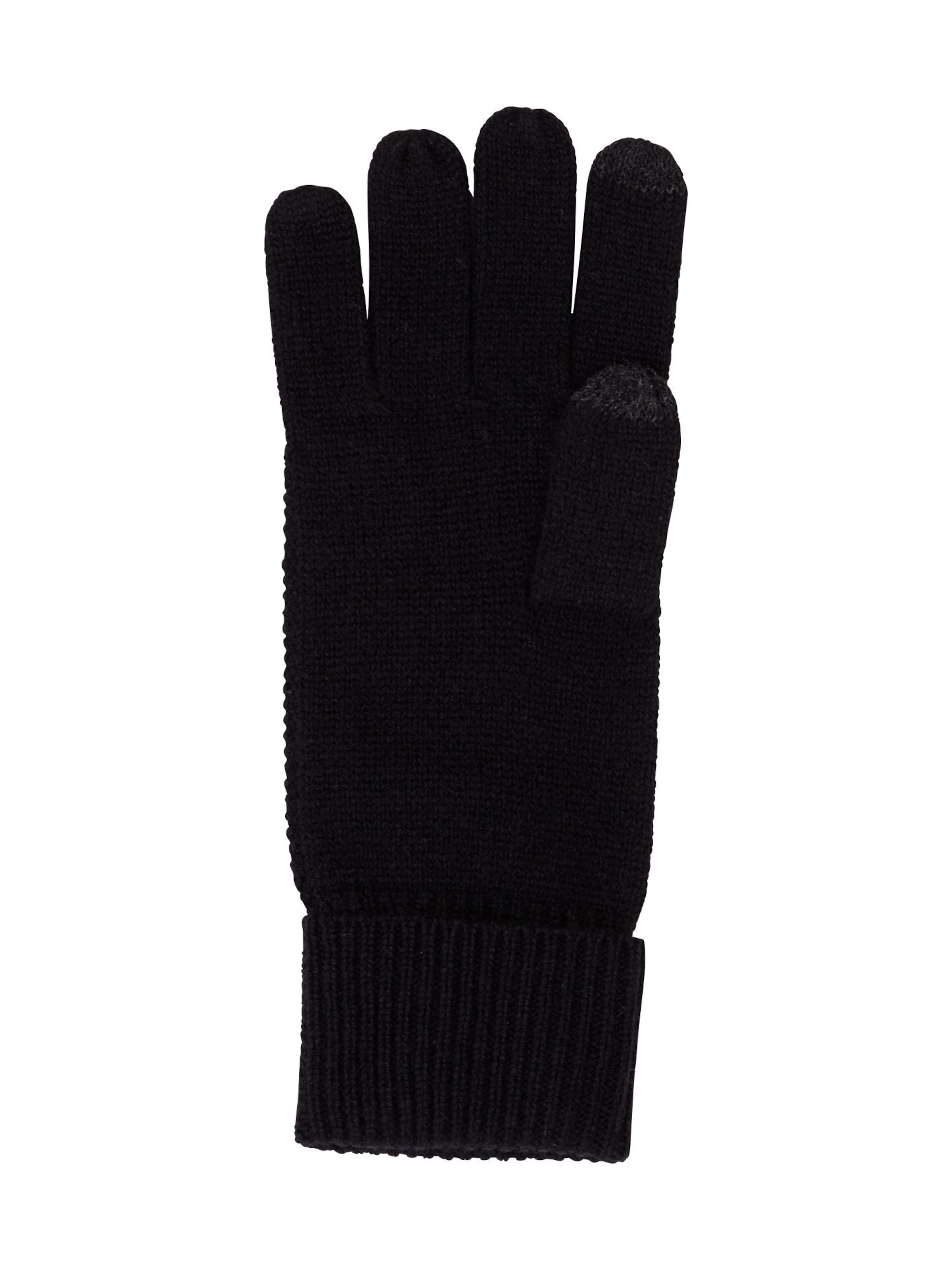 CASH-MERE.CH Kaschmir Fingerhandschuhe in Schwarz