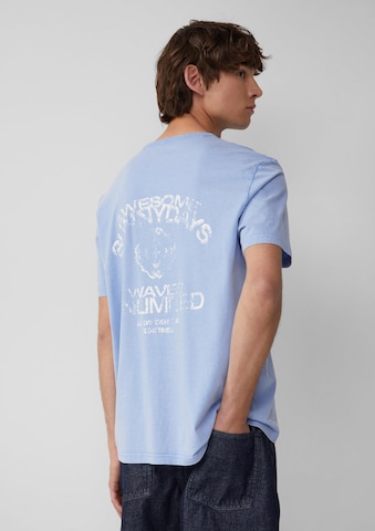 T-Shirt QS en bleu : devant