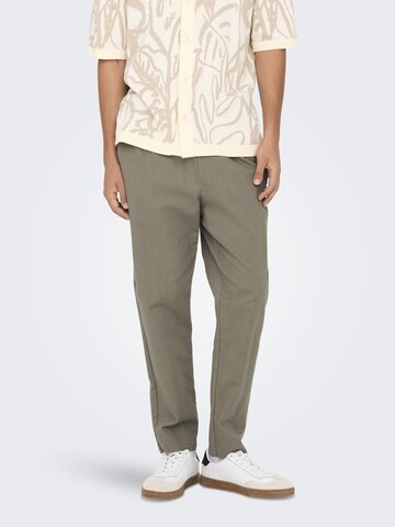 Only & Sons - Tapered Pantalón en gris: frente