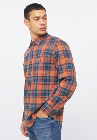 MUSTANG Regular fit Button Up Shirt in Blue: front