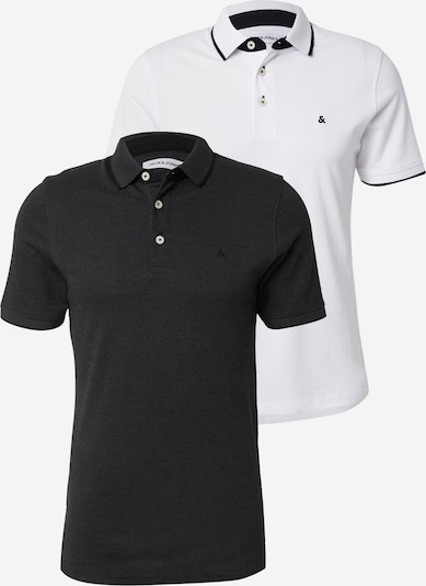 JACK & JONES T-Krekls 'JJEPAULOS', krāsa - melns / balts, Preces skats